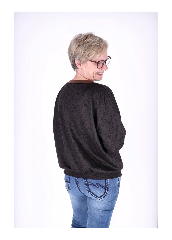 Splash of Color Damen Sweatshirt V-Ausschnitt