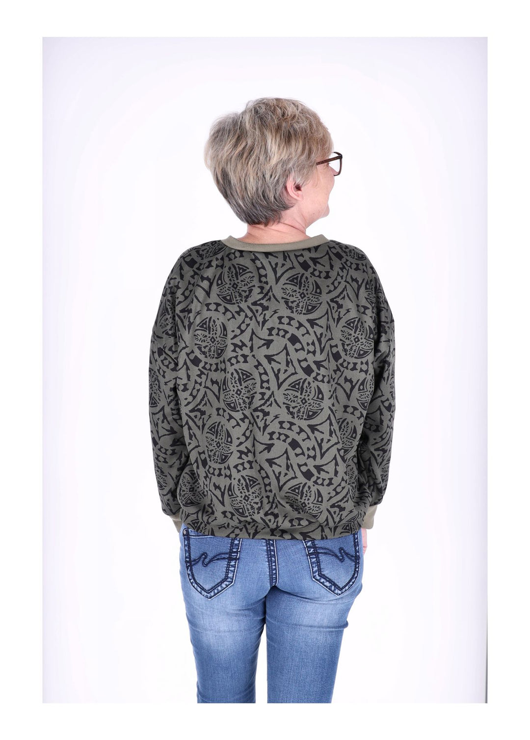 Splash of Color Damen Sweatshirt V-Ausschnitt