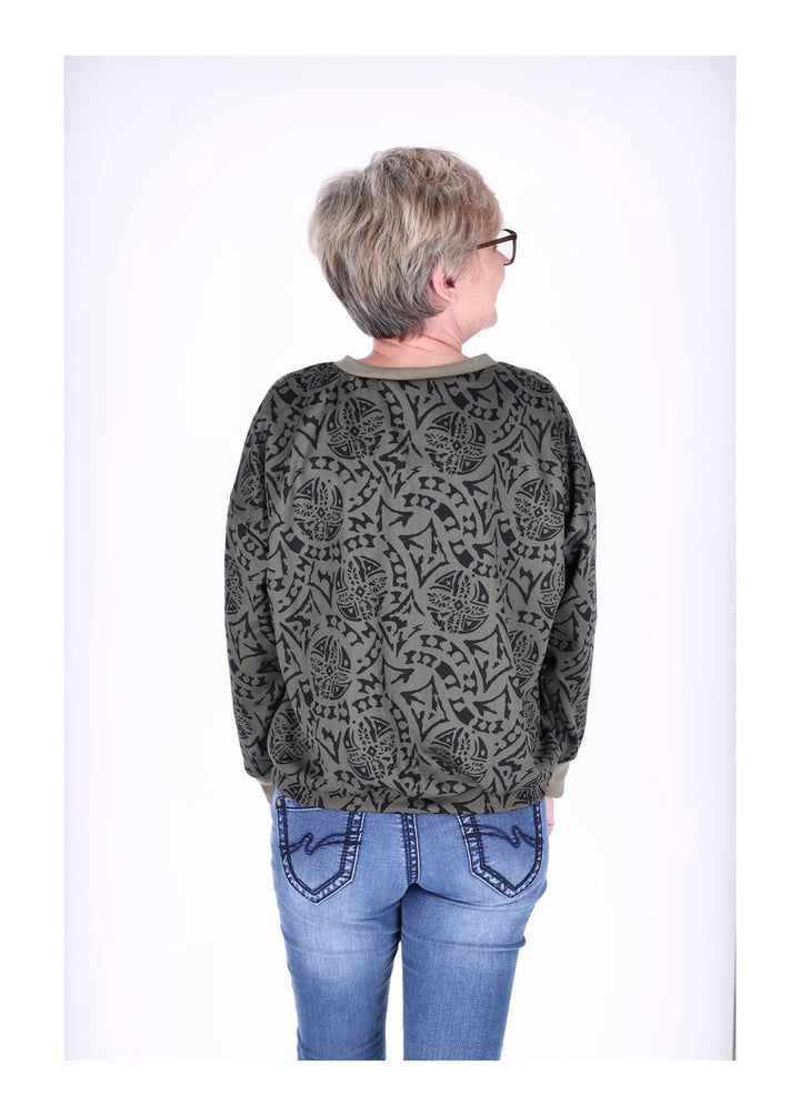 Splash of Color Damen Sweatshirt V-Ausschnitt