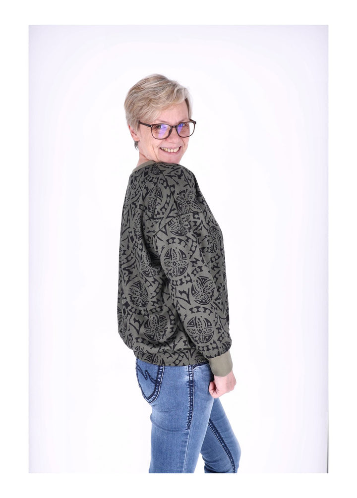 Splash of Color Damen Sweatshirt V-Ausschnitt