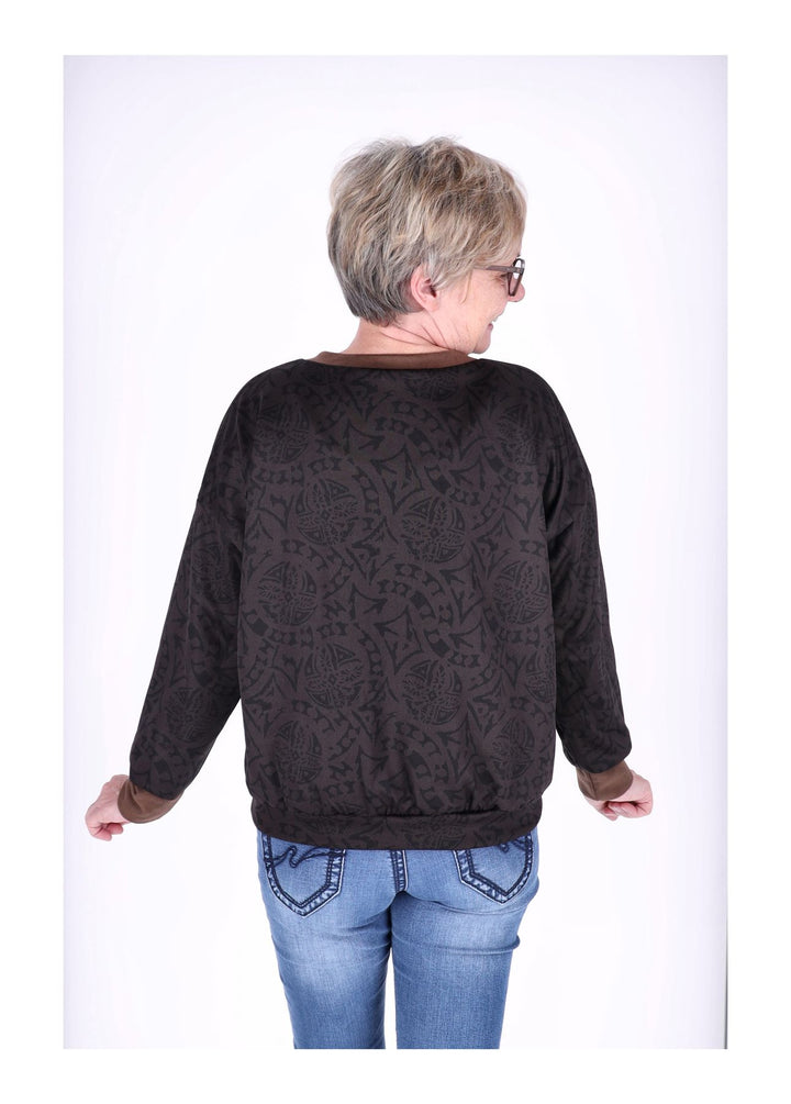Splash of Color Damen Sweatshirt V-Ausschnitt