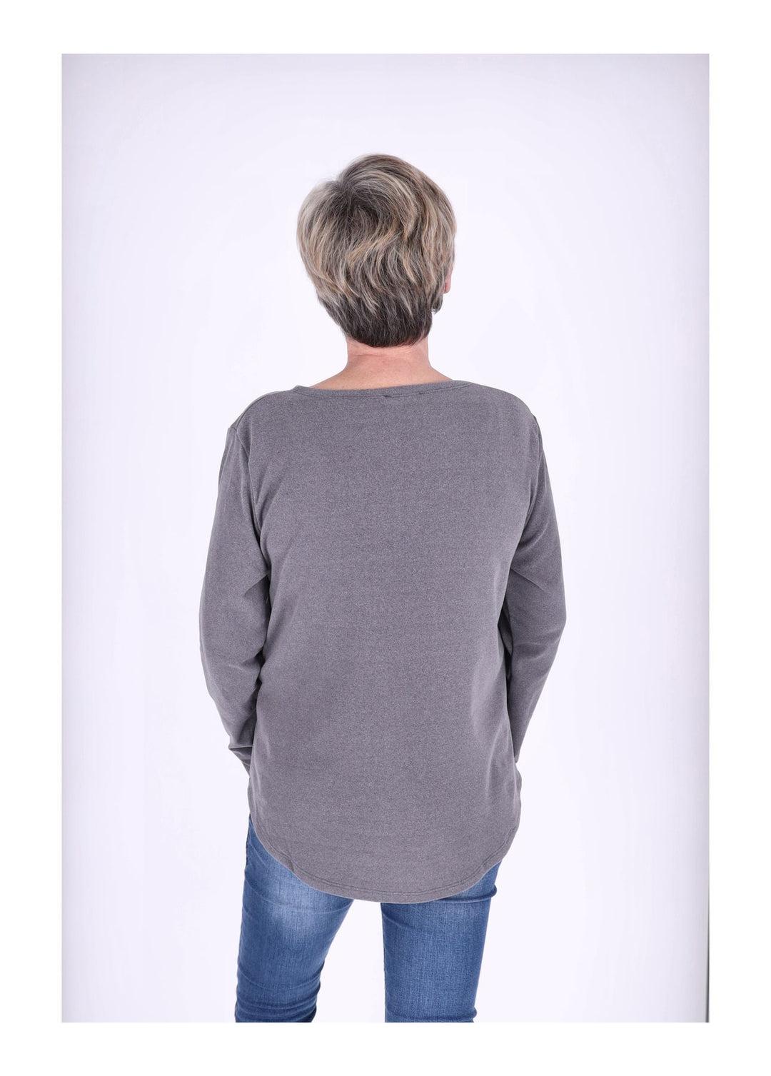Splash of Color Damen Shirt Veloursoptik
