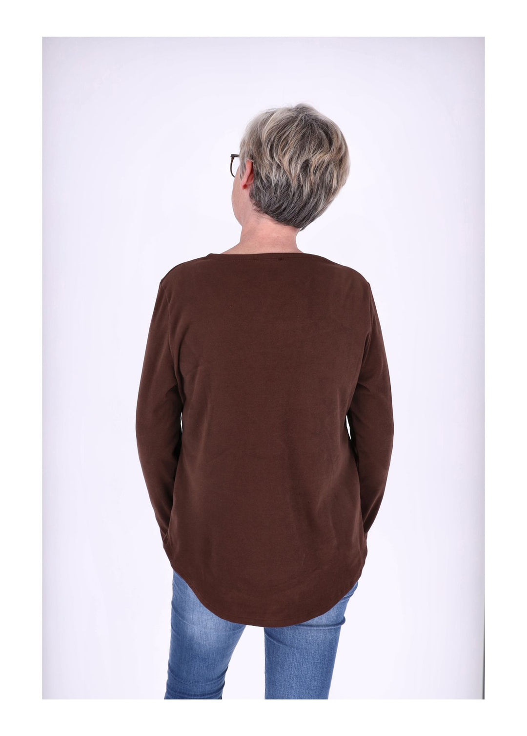 Splash of Color Damen Shirt Veloursoptik