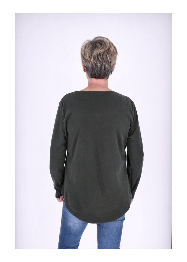 Splash of Color Damen Shirt Veloursoptik