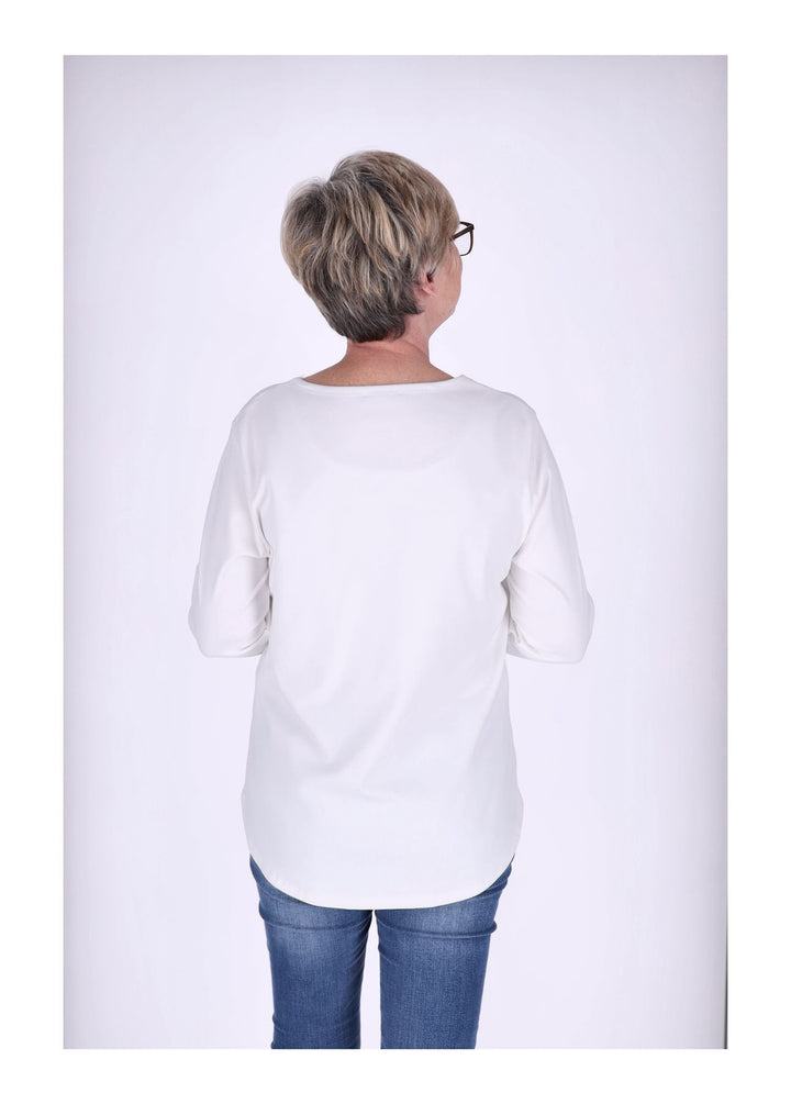 Splash of Color Damen Shirt Veloursoptik