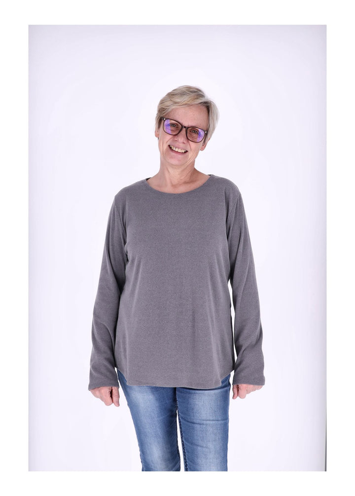 Splash of Color Damen Shirt Veloursoptik