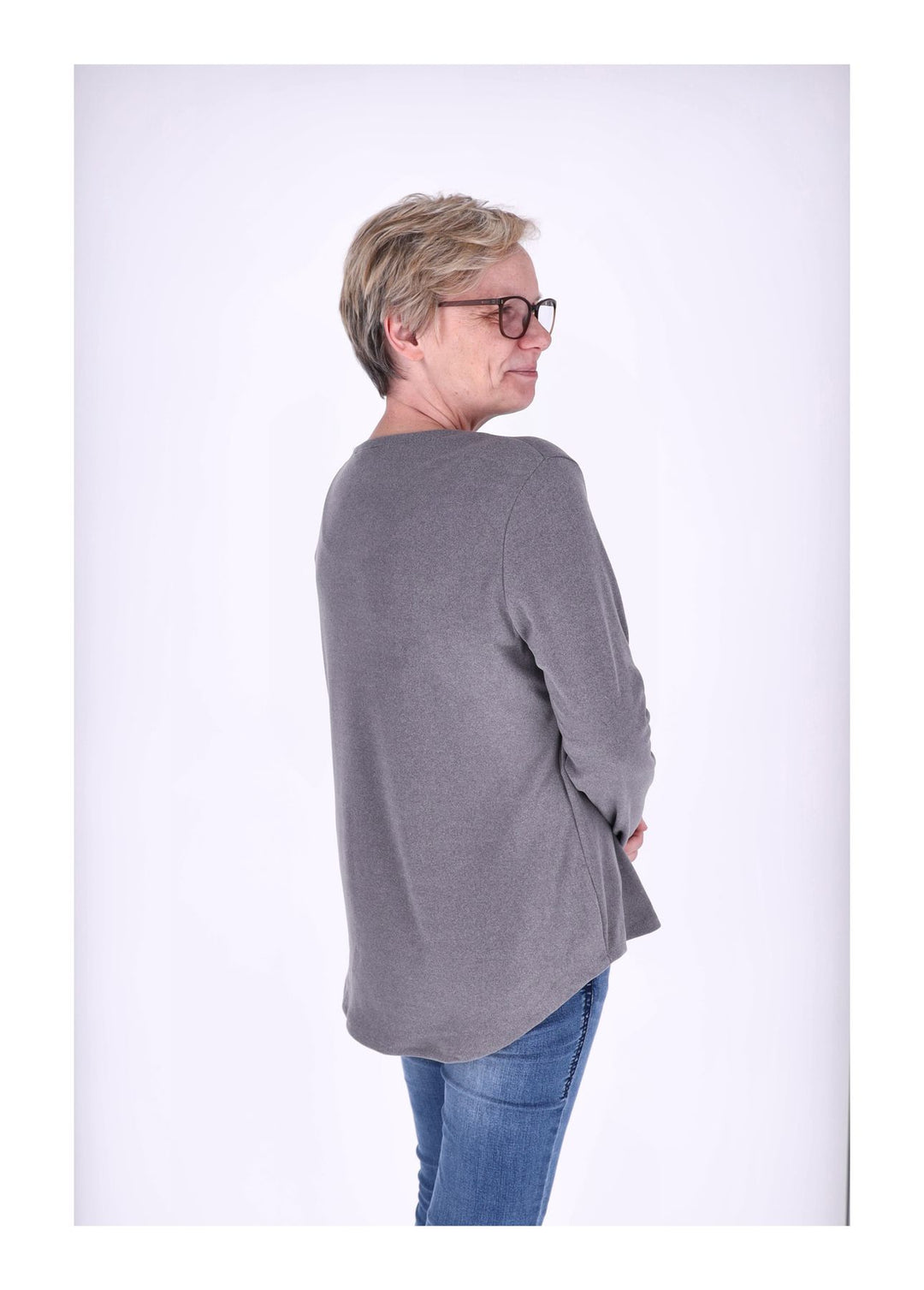 Splash of Color Damen Shirt Veloursoptik