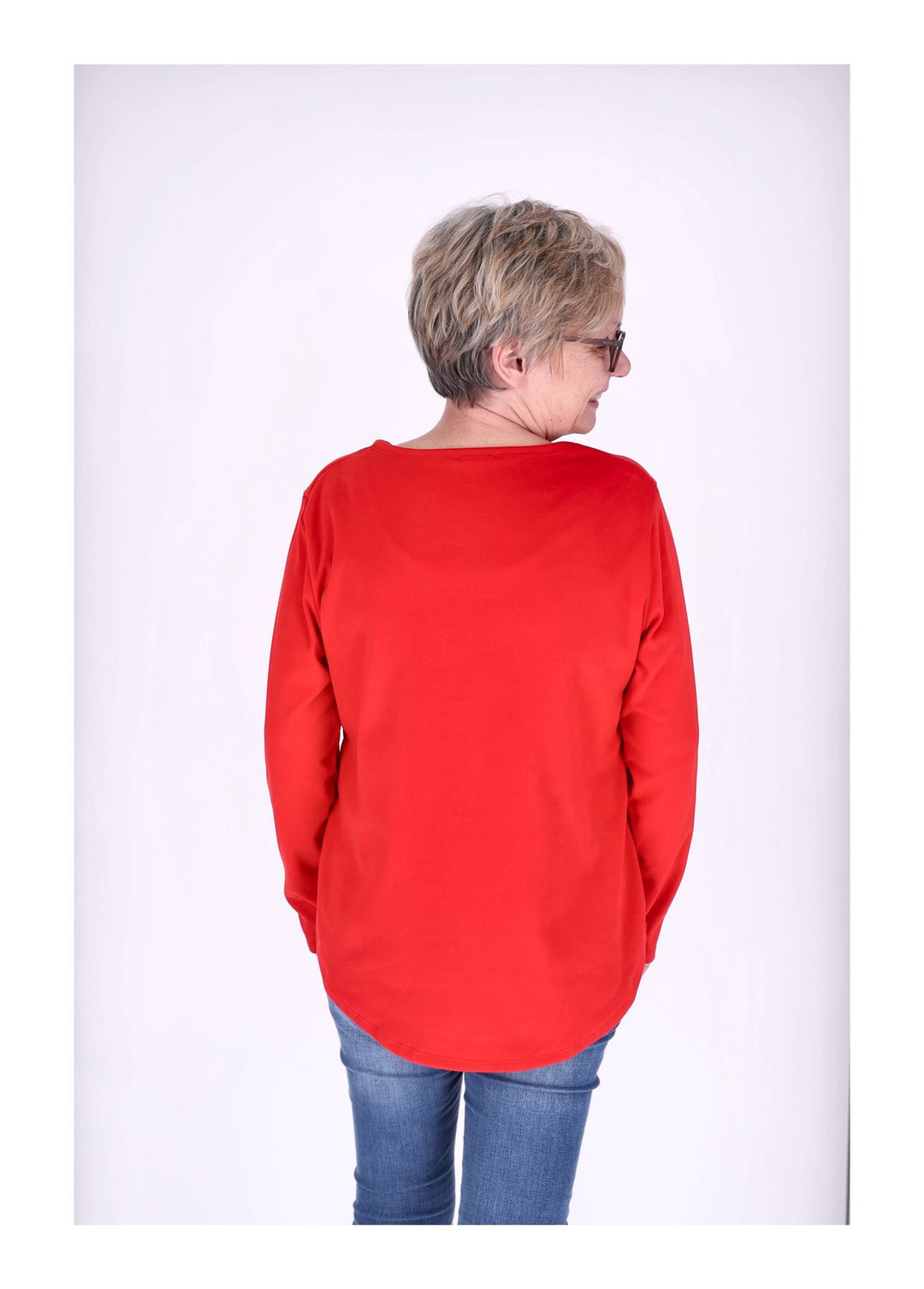 Splash of Color Damen Shirt Veloursoptik