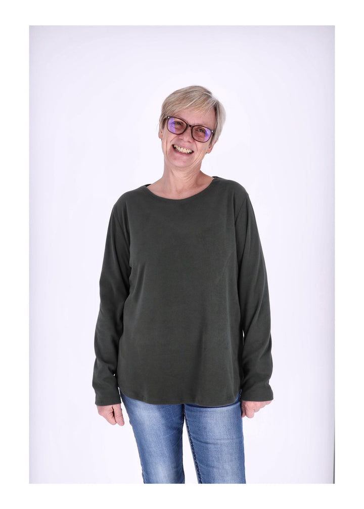 Splash of Color Damen Shirt Veloursoptik