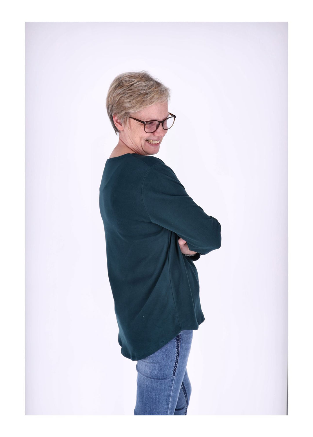 Splash of Color Damen Shirt Veloursoptik