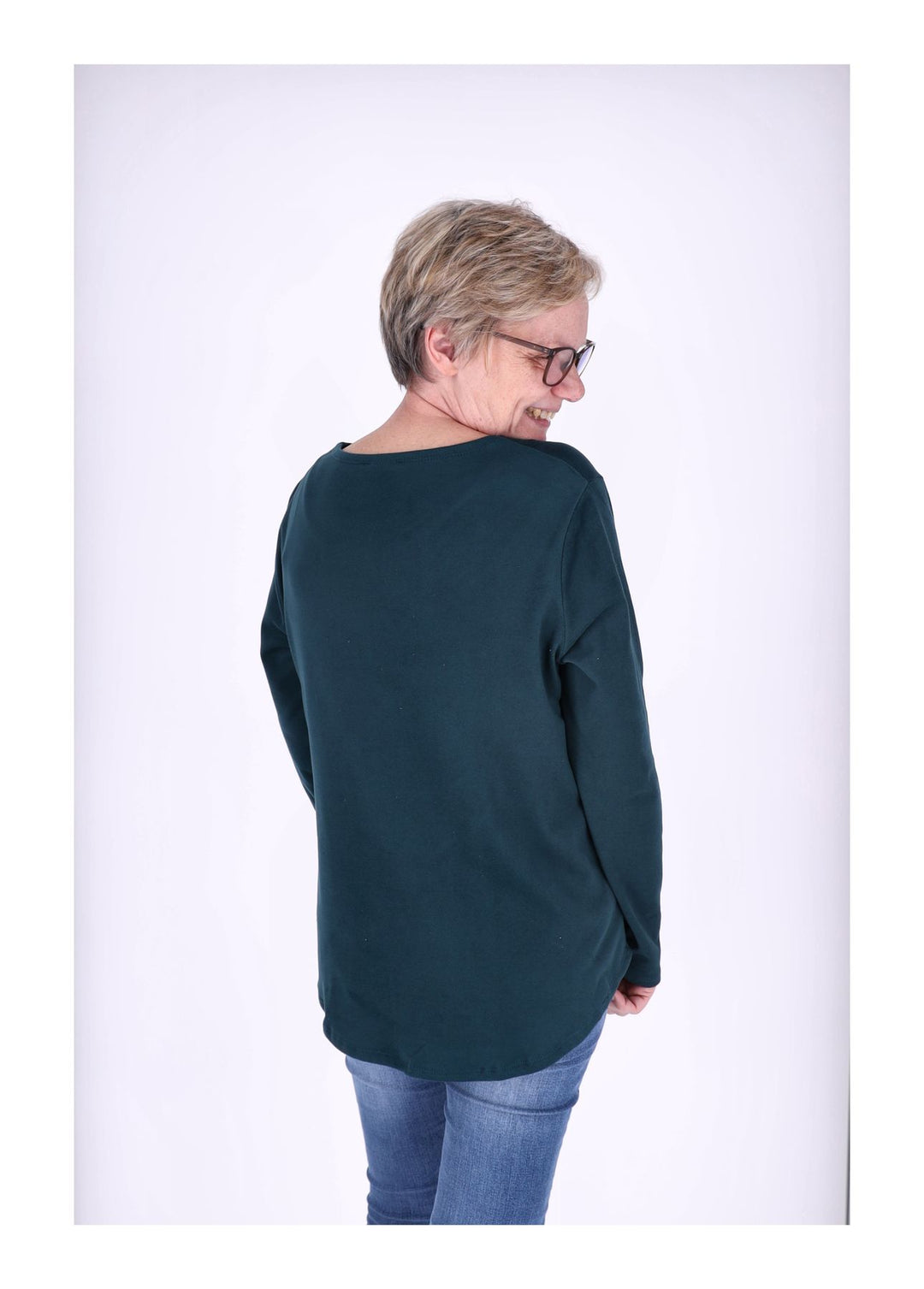 Splash of Color Damen Shirt Veloursoptik