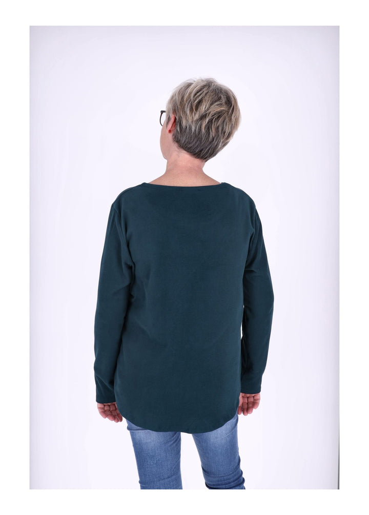 Splash of Color Damen Shirt Veloursoptik