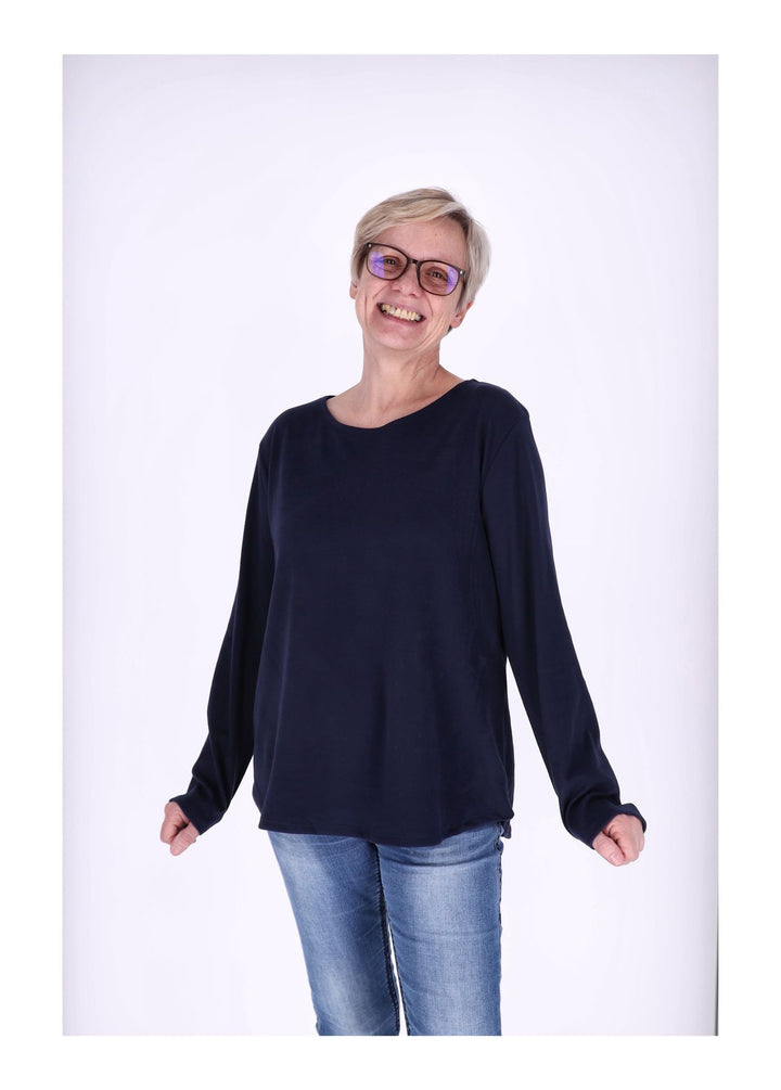Splash of Color Damen Shirt Veloursoptik