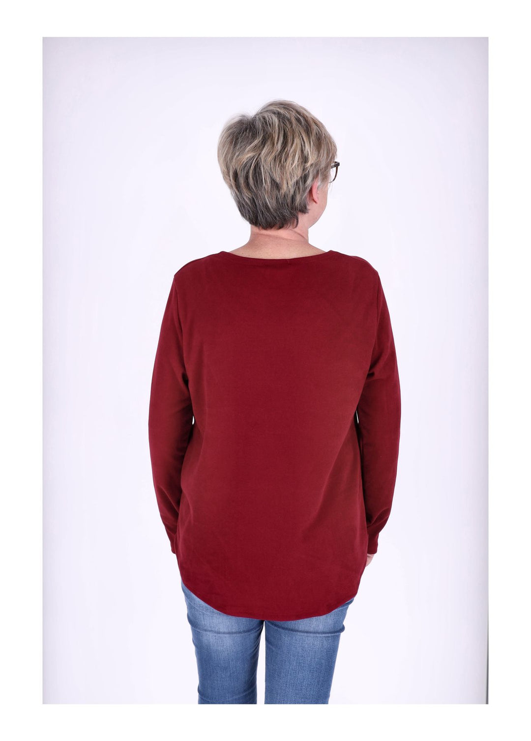Splash of Color Damen Shirt Veloursoptik