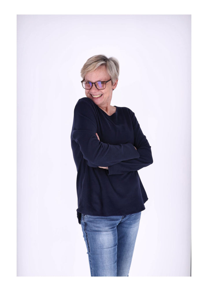 Splash of Color Damen Shirt Veloursoptik