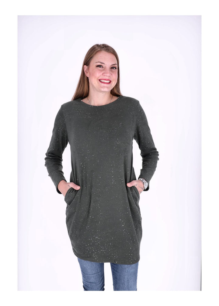 Splash of Color Kleid Veloursoptik