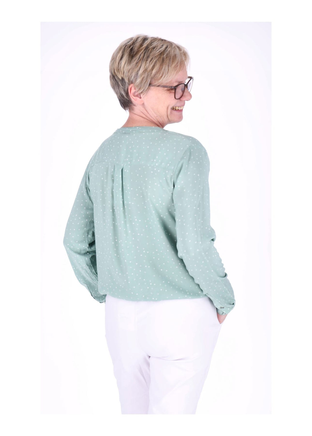 Splash of Color Bluse Herzen