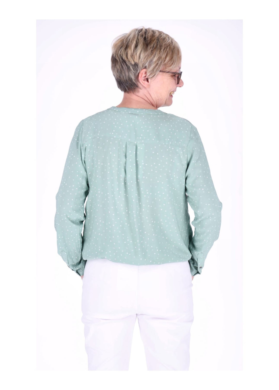 Splash of Color Bluse Herzen