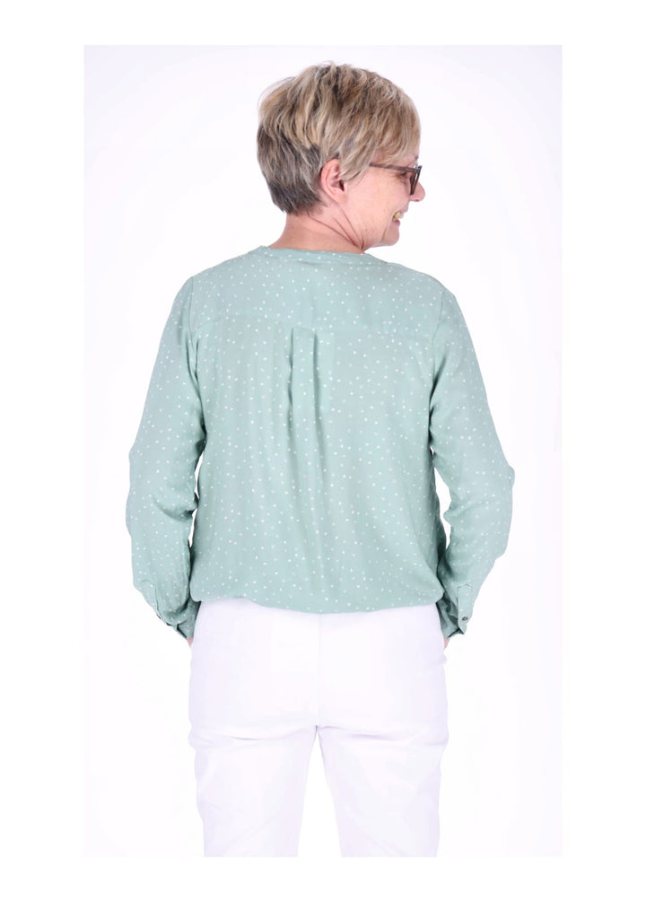 Splash of Color Bluse Herzen