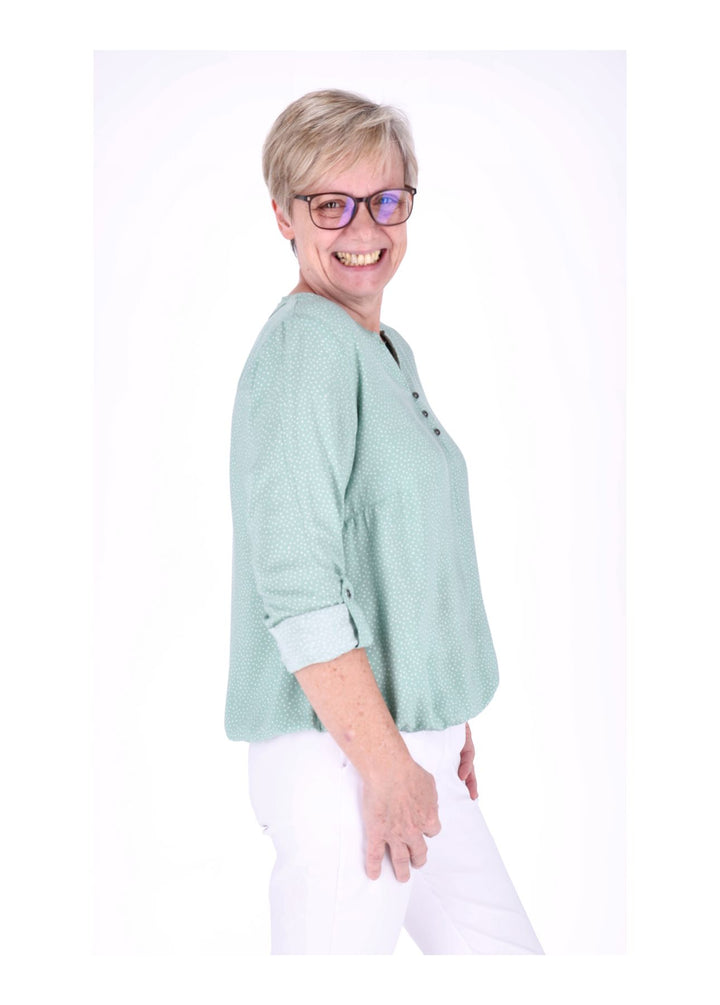 Splash of Color Bluse Punkte