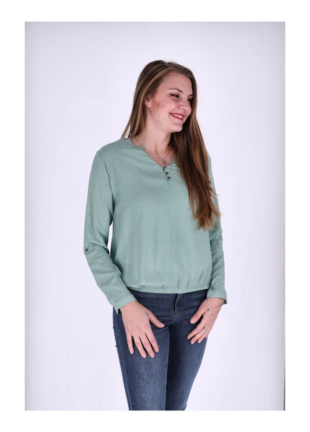 Splash of Color Bluse Punkte