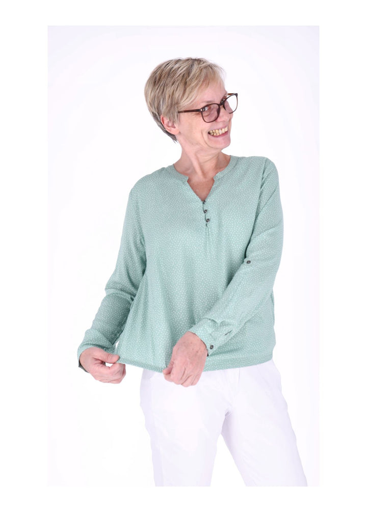 Splash of Color Bluse Punkte