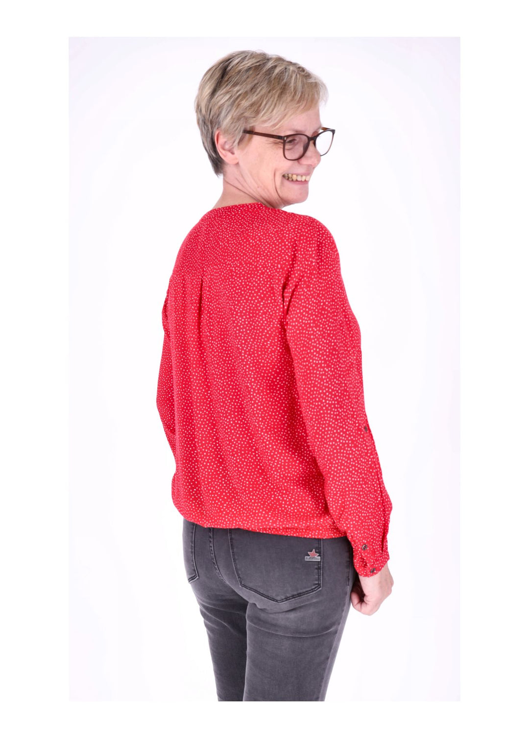 Splash of Color Bluse Punkte