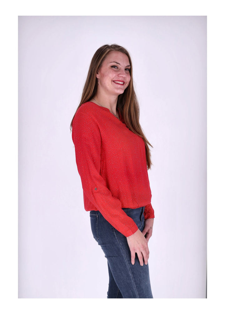 Splash of Color Bluse Punkte
