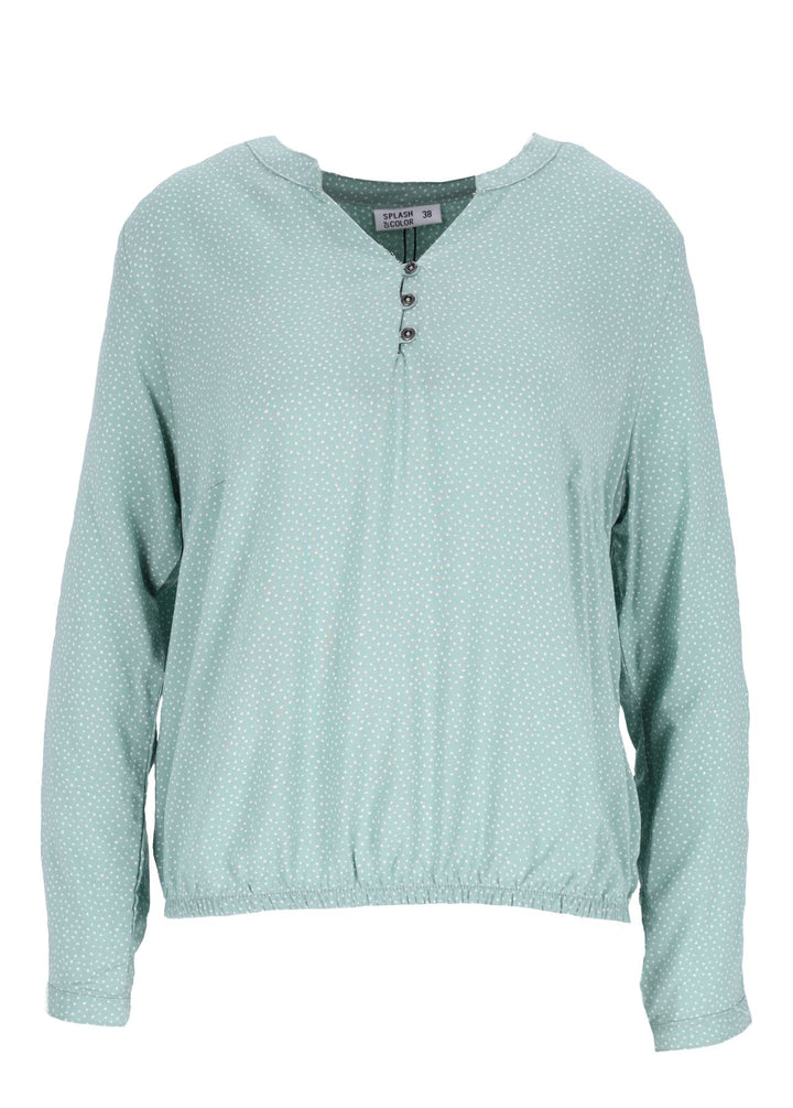 Splash of Color Bluse Punkte