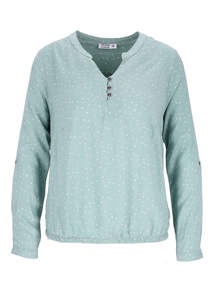 Splash of Color Bluse Herzen