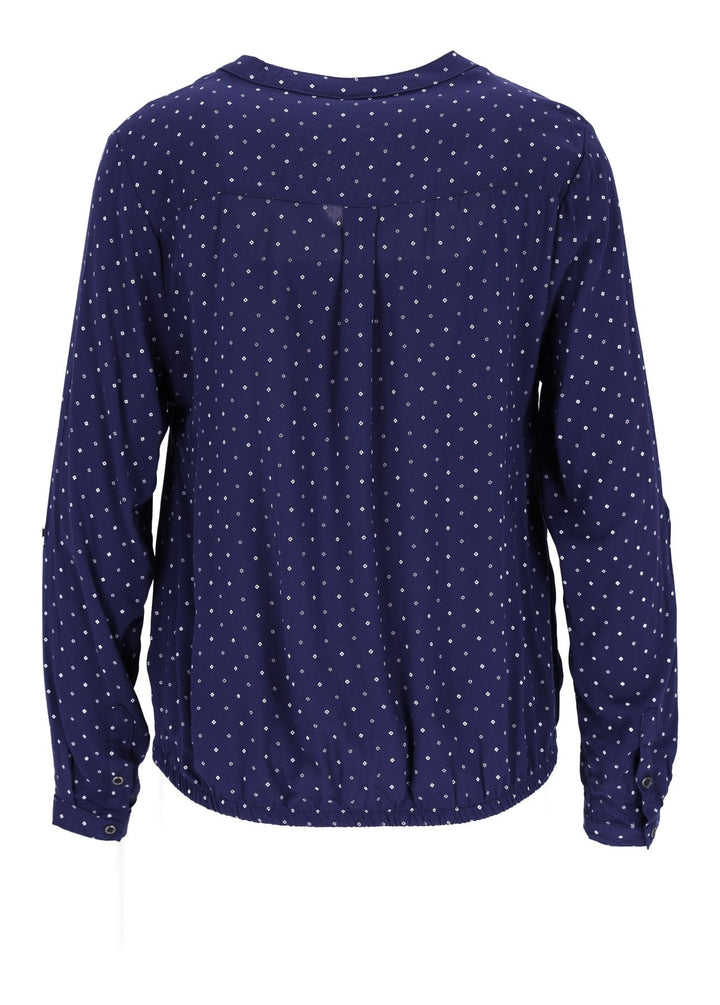 Splash of Color Karo-Bluse