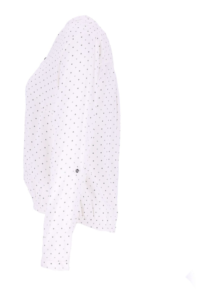 Splash of Color Karo-Bluse