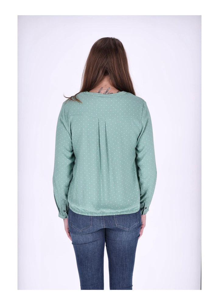 Splash of Color Karo-Bluse