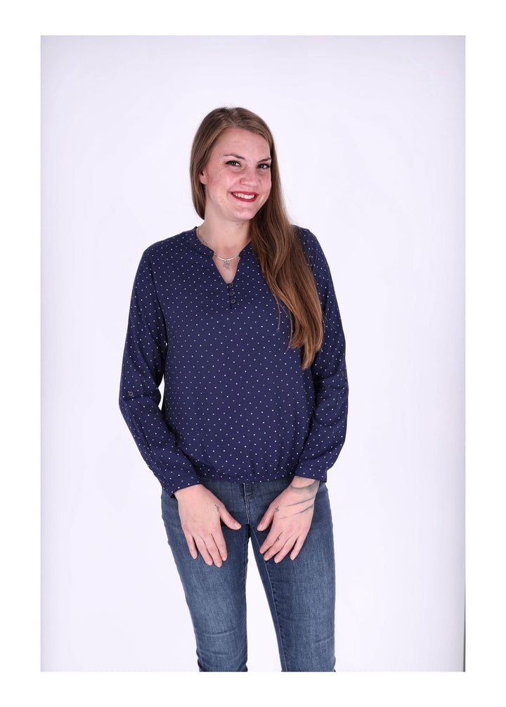 Splash of Color Karo-Bluse