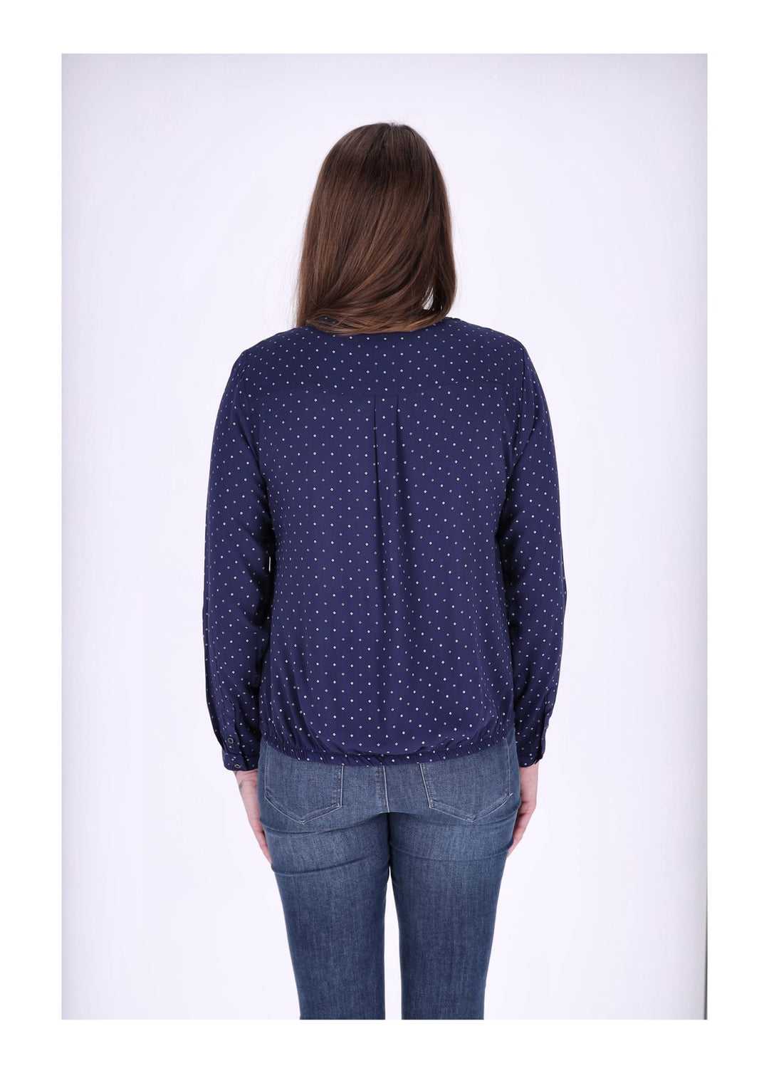 Splash of Color Karo-Bluse