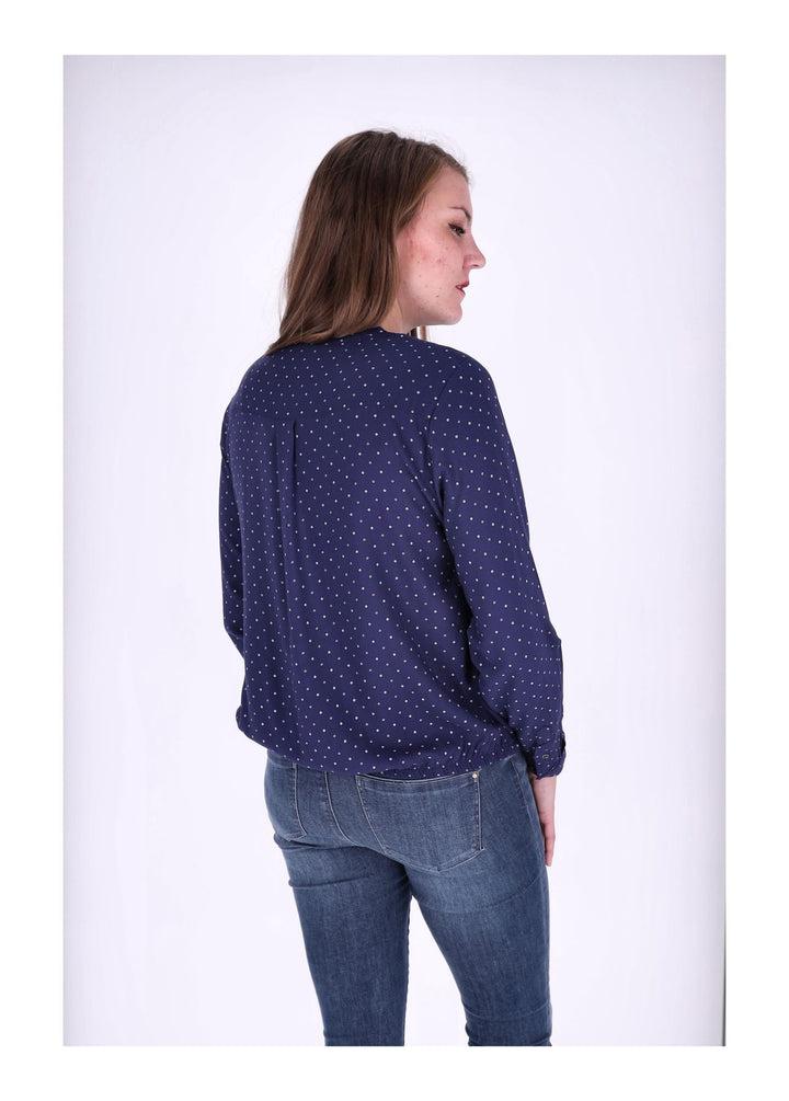 Splash of Color Karo-Bluse
