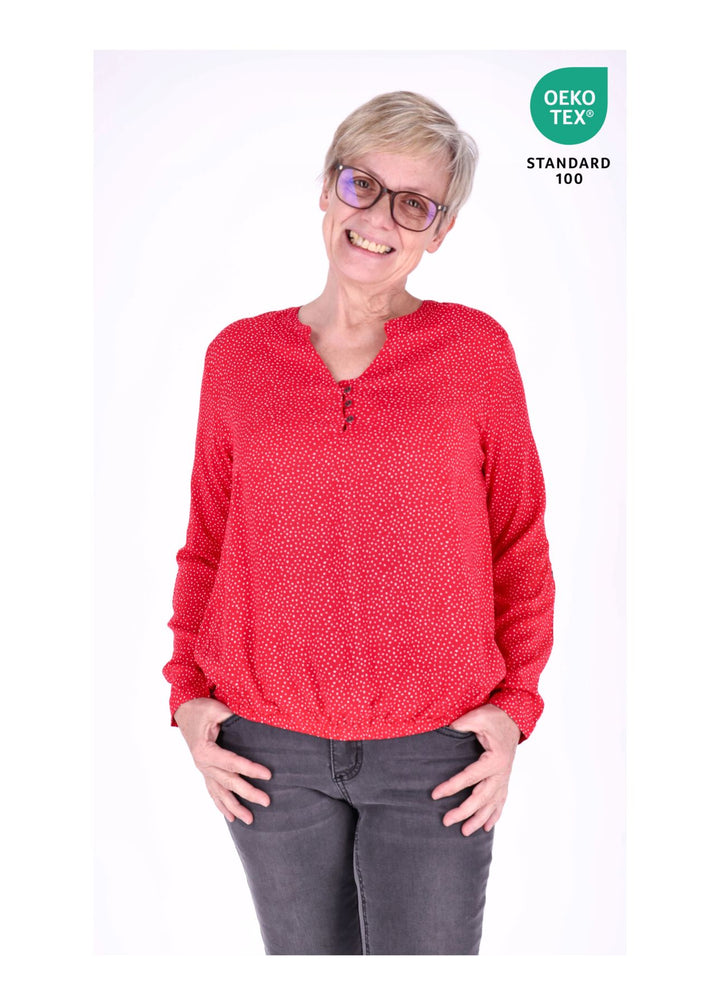 Splash of Color Bluse Punkte