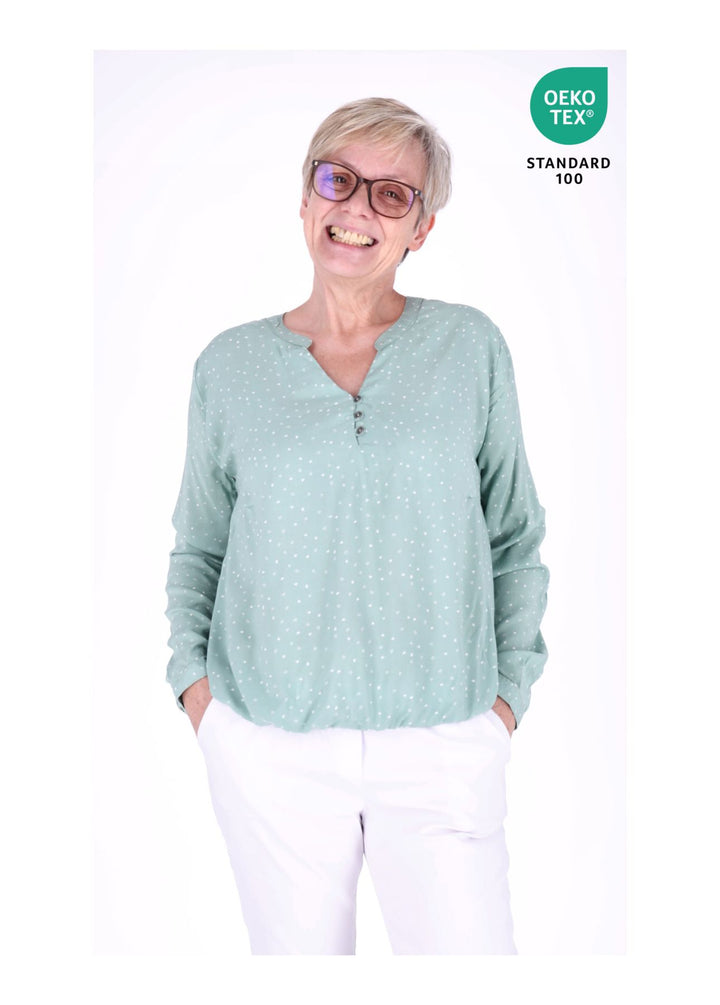 Splash of Color Bluse Herzen