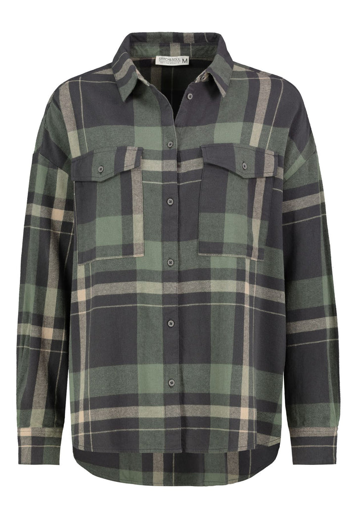 Authentic Style Damen Bluse Langarm