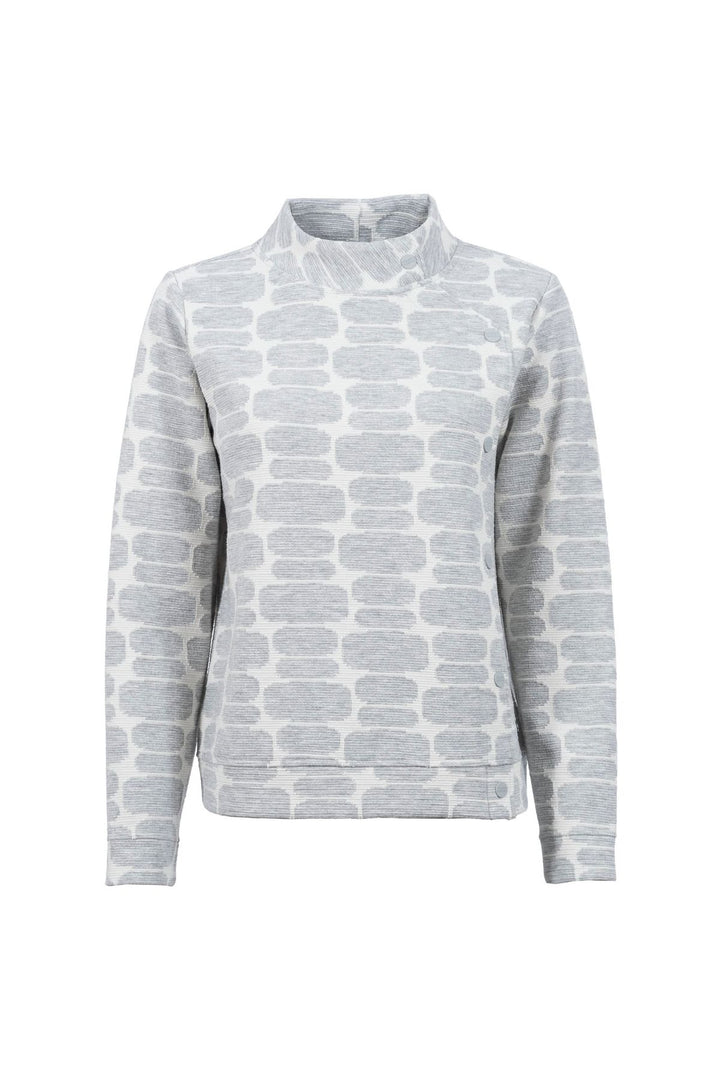 SOQUESTO Jacquard-Sweatshirt Damen