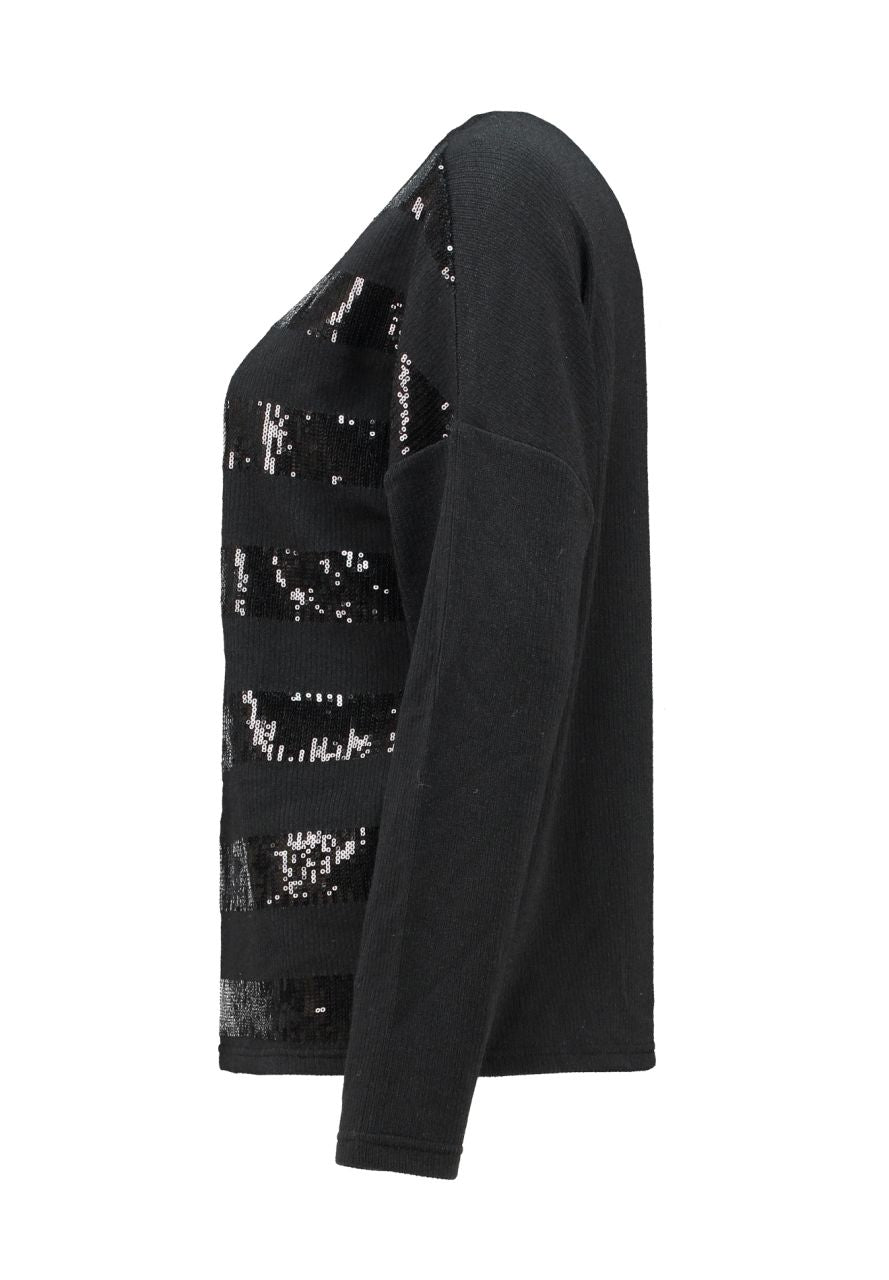 Zabaione Pailletten Pullover Damen