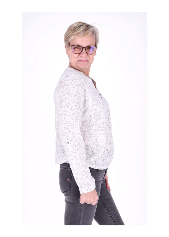Splash of Color Bluse Punkte