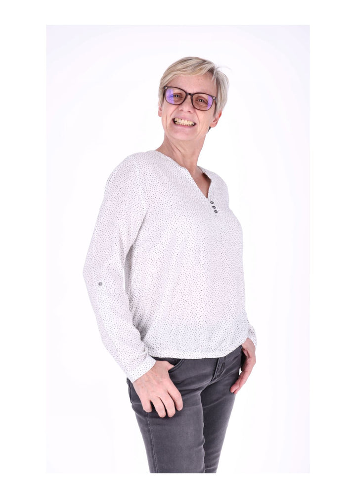 Splash of Color Bluse Punkte