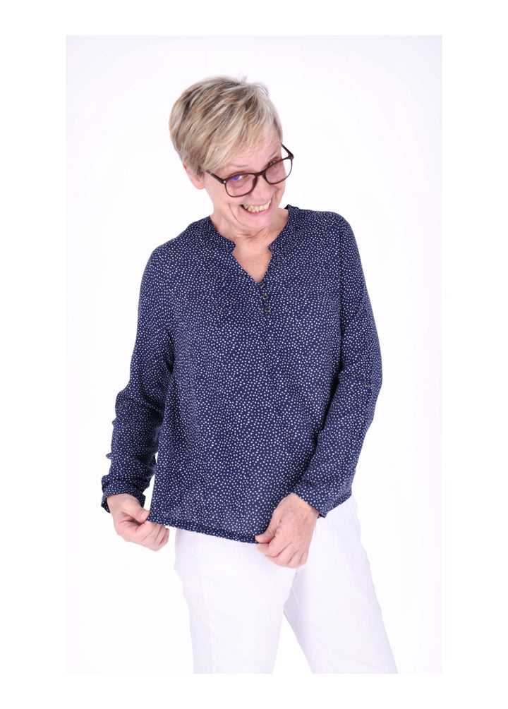 Splash of Color Bluse Punkte