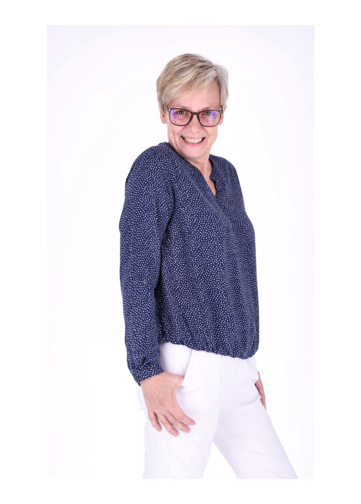 Splash of Color Bluse Punkte