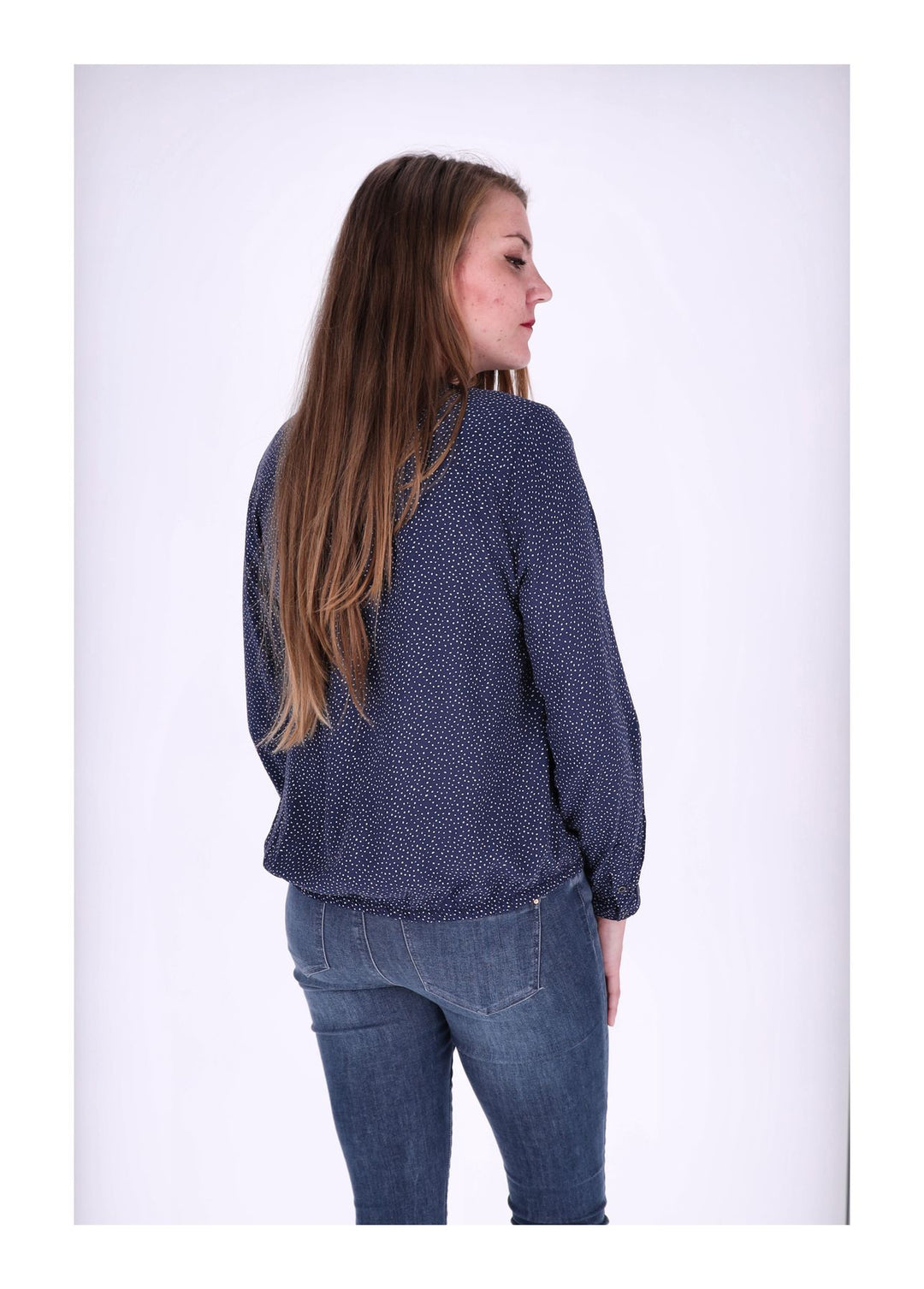 Splash of Color Bluse Punkte
