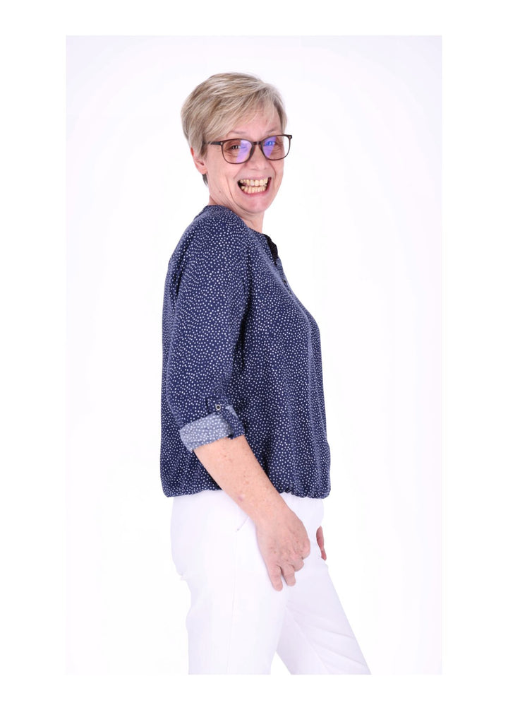 Splash of Color Bluse Punkte
