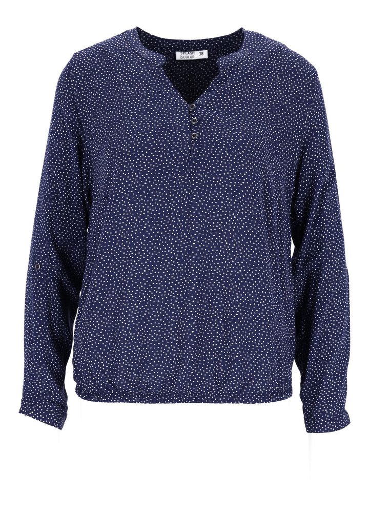 Splash of Color Bluse Punkte