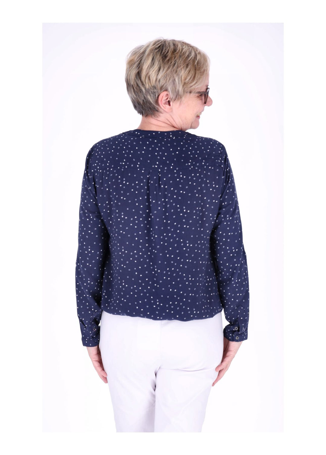 Splash of Color Bluse Herzen