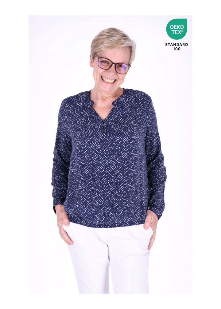 Splash of Color Bluse Punkte